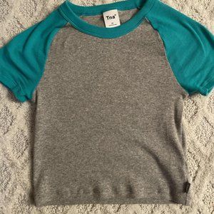 Tna Turquoise And Grey Crop